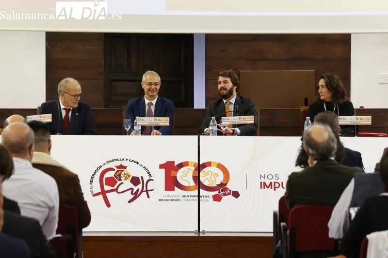 Congreso Internacional Derecho del Fútbol, organizado por la federación autonómica y celebrado en el Colegio Fonseca de la Universidad de Salamanca. Foto de David Sañudo
