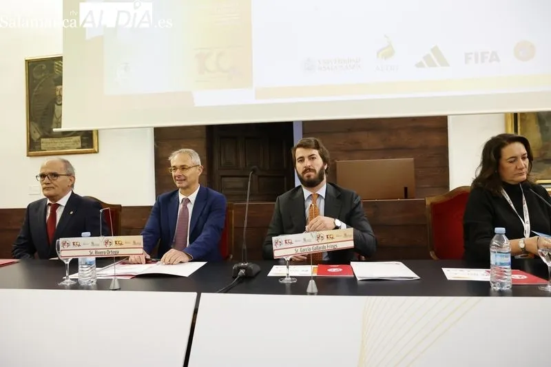 Congreso Internacional Derecho del Fútbol, organizado por la federación autonómica y celebrado en el Colegio Fonseca de la Universidad de Salamanca. Foto de David Sañudo