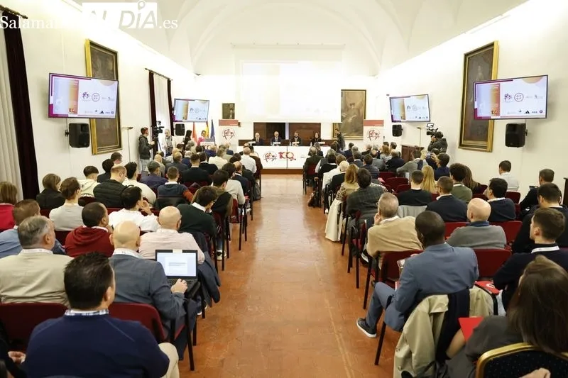 Congreso Internacional Derecho del Fútbol, organizado por la federación autonómica y celebrado en el Colegio Fonseca de la Universidad de Salamanca. Foto de David Sañudo