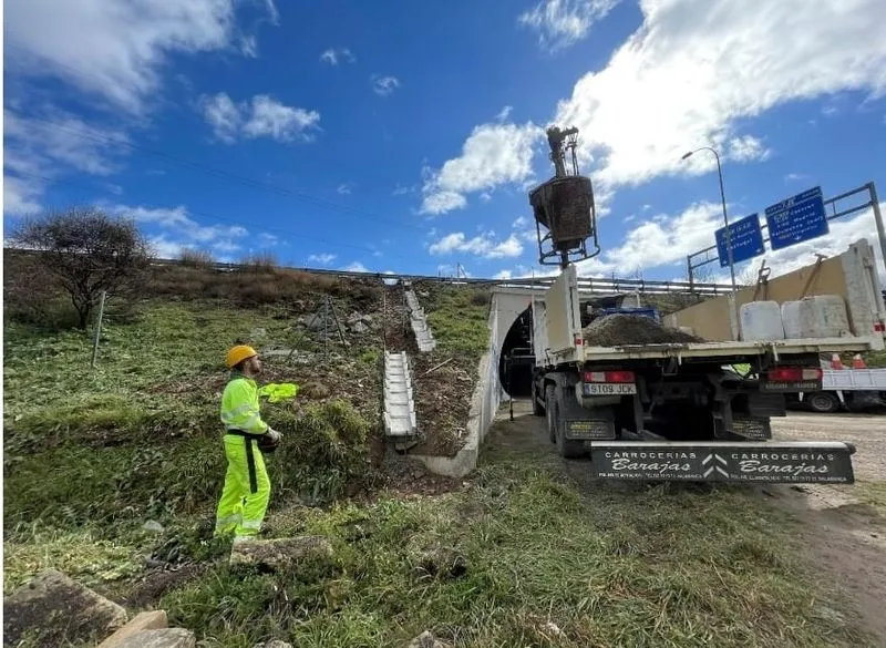 Trabajos de conservación en carreteras en Salamanca