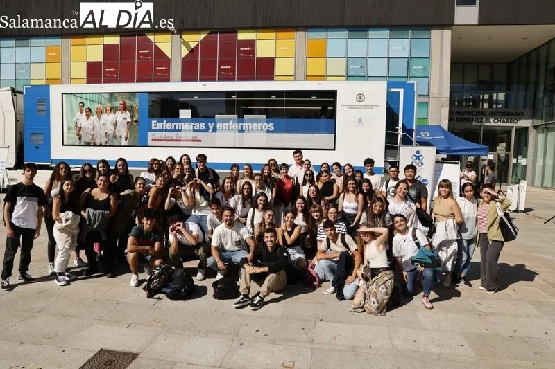 Actividades de la Ruta Enfermera en la plaza de la Concordia. Foto de David Sañudo