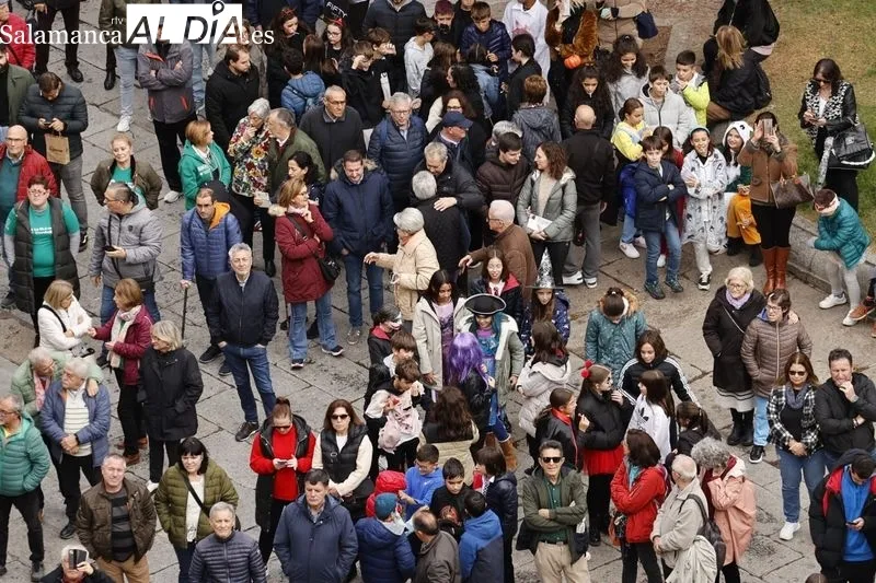 Subida del Mariquelo a la Catedral de Salamanca. Foto de David Sañudo