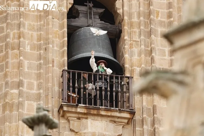 Subida del Mariquelo a la Catedral de Salamanca. Foto de David Sañudo