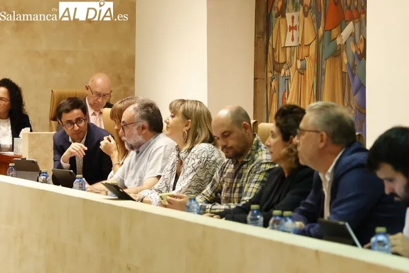Pleno del Ayuntamiento de Salamanca celebrado este viernes por la mañana. Foto de David Sañudo