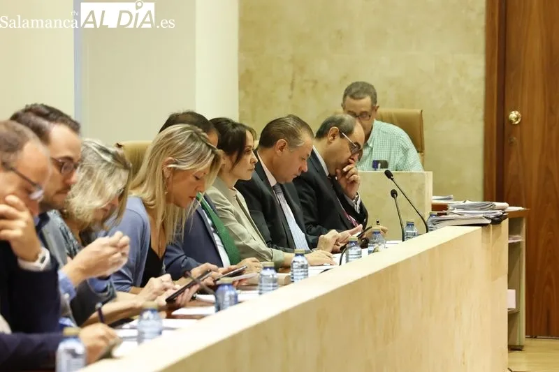 Pleno del Ayuntamiento de Salamanca celebrado este viernes por la mañana. Foto de David Sañudo