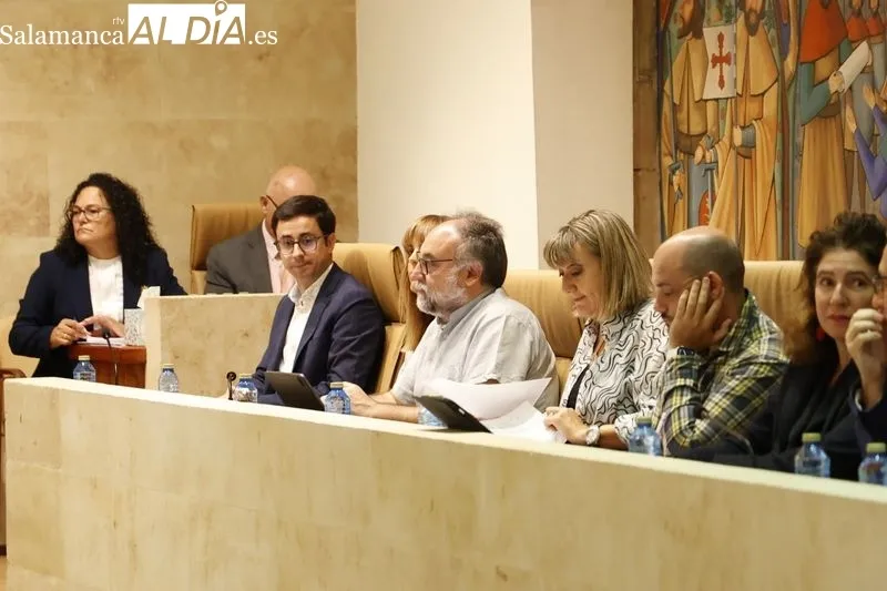 Pleno del Ayuntamiento de Salamanca celebrado este viernes por la mañana. Foto de David Sañudo