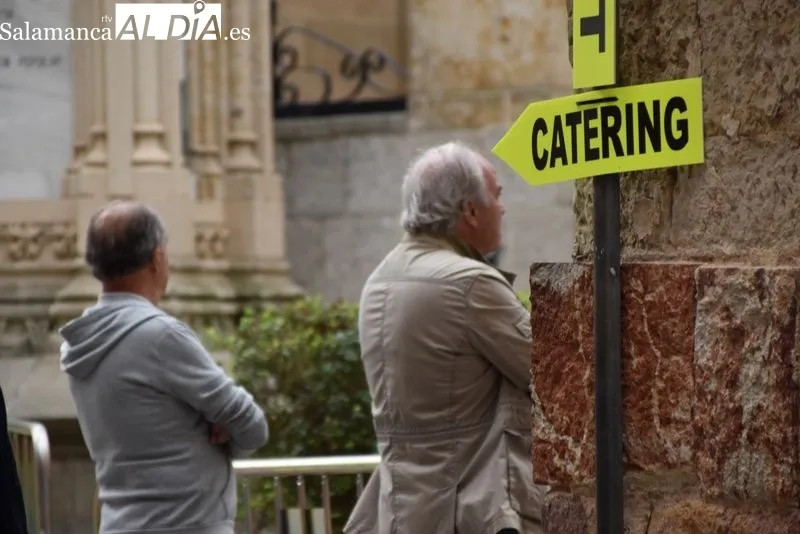 Detalles de la ciudad de Salamanca con motivo del rodaje de un largometraje de Bollywood. Foto de Vanesa Martins