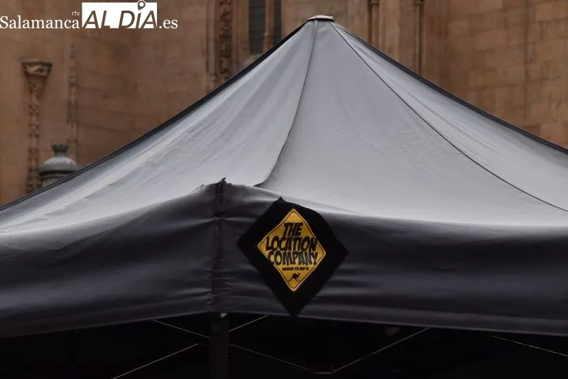 Detalles de la ciudad de Salamanca con motivo del rodaje de un largometraje de Bollywood. Foto de Vanesa Martins