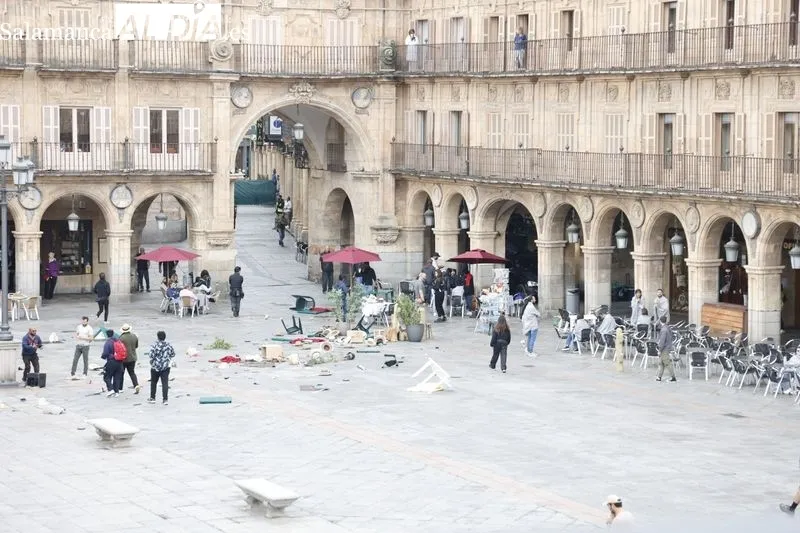 Rodaje de la película de Bollywood en Salamanca. Foto de David Sañudo