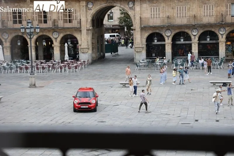 Rodaje de la película de Bollywood en Salamanca. Foto de David Sañudo