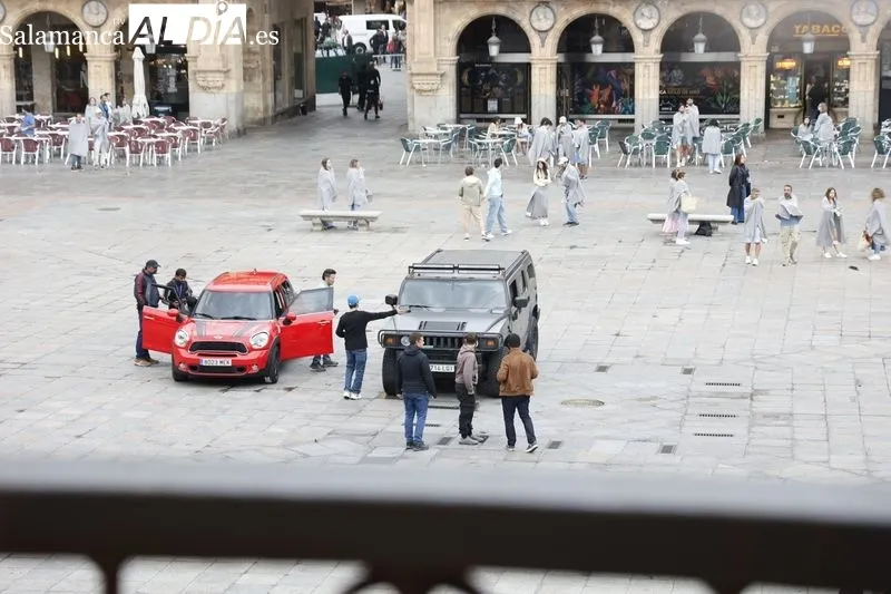 Rodaje de la película de Bollywood en Salamanca. Foto de David Sañudo