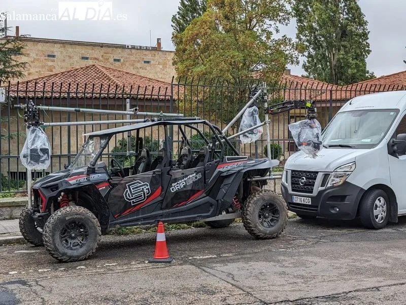 Rodaje de una película de Bollywood en Salamanca, en la zona de la Vaguada de la Palma. Foto de David Sañudo