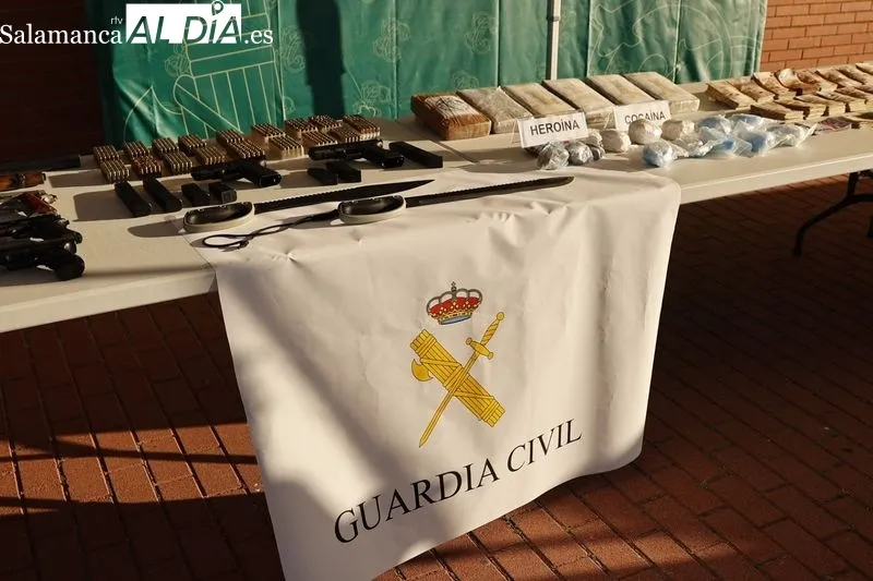 Material intervenido en la Operación Heredia. Foto de David Sañudo