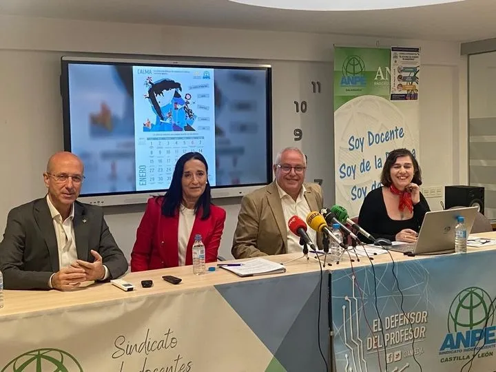 El centro escolar como refugio, protagonista en el nuevo calendario elaborado por el Sindicato Independiente ANPE 