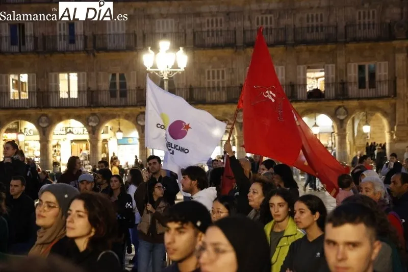 Concentración en la Plaza Mayor de Salamanca para apoyar a Palestina | FOTOS: David Sañudo 