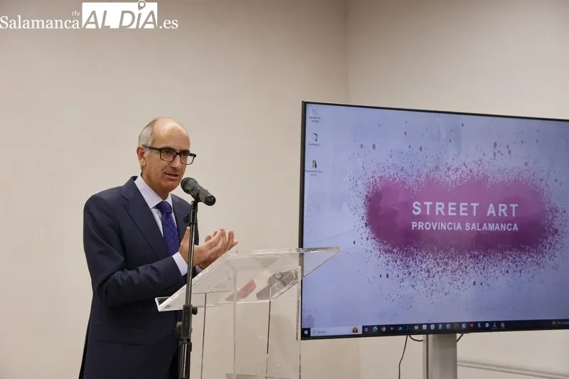 Presentación en la Torre de los Anaya de 'Street Art Provincia de Salamanca'. Foto de David Sañudo