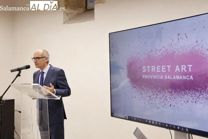 Presentación en la Torre de los Anaya de 'Street Art Provincia de Salamanca'. Foto de David Sañudo