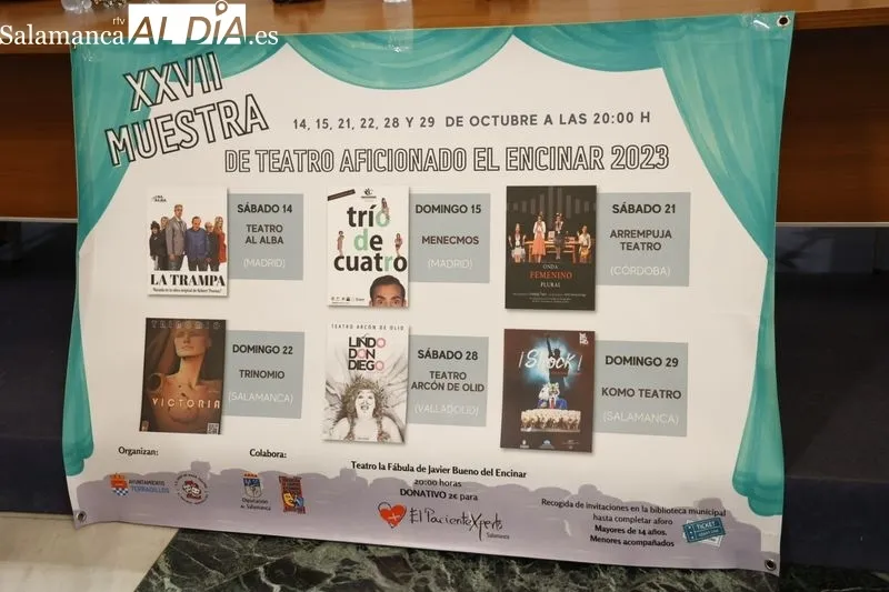 Presentación en la Diputación de Salamanca de la XXVII Muestra de Teatro Aficionado que se celebra en El Encinar. Foto de David Sañudo
