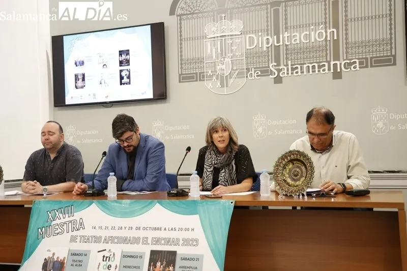 Presentación en la Diputación de Salamanca de la XXVII Muestra de Teatro Aficionado que se celebra en El Encinar. Foto de David Sañudo