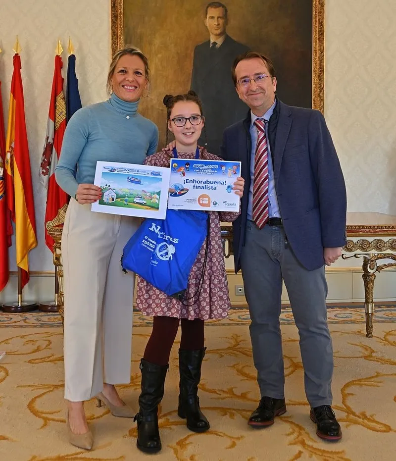 Entrega de Premios del Concurso Digital Infantil de Aqualia en el Ayuntamiento de Salamanca