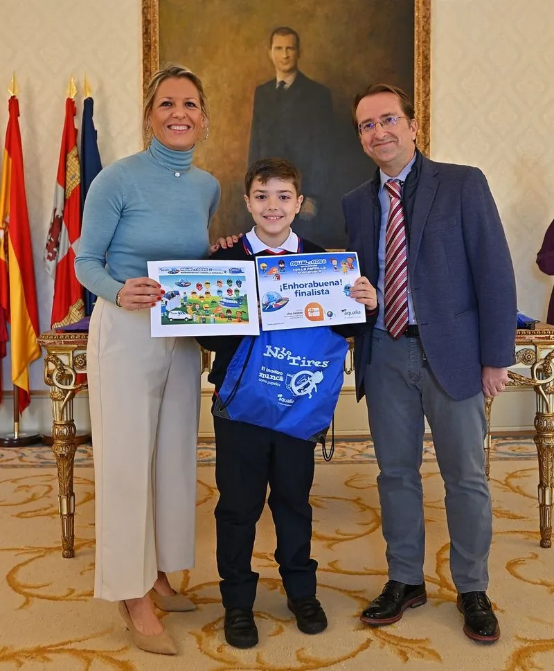 Entrega de Premios del Concurso Digital Infantil de Aqualia en el Ayuntamiento de Salamanca