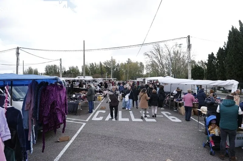 Ambiente en la mañana de este domingo en el Rastro y en la zona de La Aldehuela. Fotos: David Sañudo