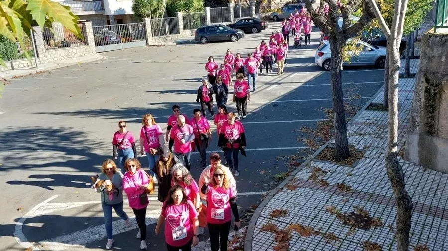 Foto 6 - Nuevo &eacute;xito de la Marcha contra el C&aacute;ncer de Sancti-Sp&iacute;ritus con m&aacute;s de 350 participantes