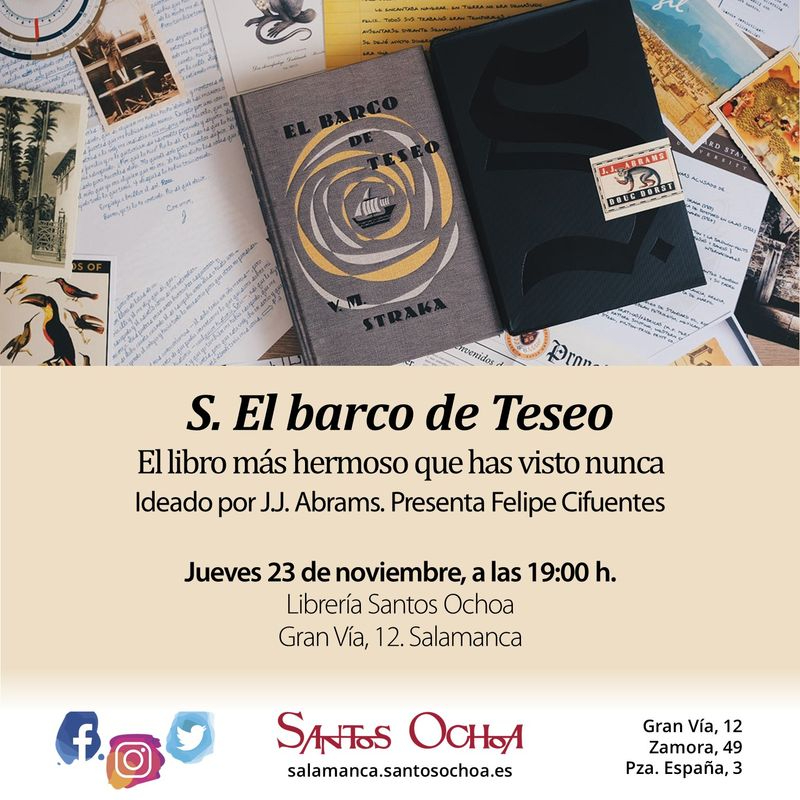 Las presentaciones tendrán lugar en la librería Santos Ochoa (Gran Vía).