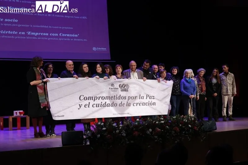 Cáritas Salamanca celebra su 60 aniversario en el Palacio de Congresos de Salamanca. Fotos: David Sañudo