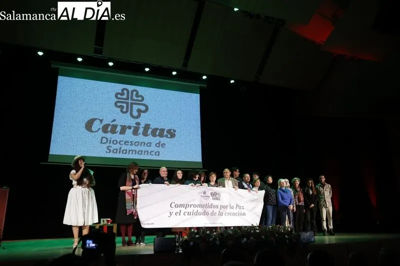 Cáritas Salamanca celebra su 60 aniversario en el Palacio de Congresos de Salamanca. Fotos: David Sañudo