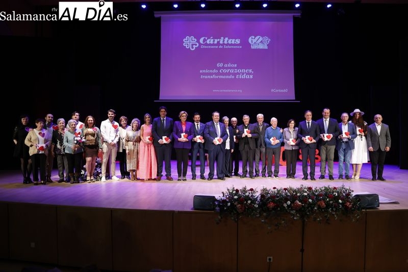 Cáritas Salamanca celebra su 60 aniversario en el Palacio de Congresos, agradeciendo todo el apoyo recibido
