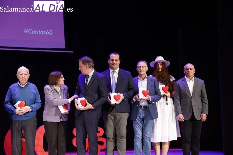 Cáritas Salamanca celebra su 60 aniversario en el Palacio de Congresos de Salamanca. Fotos: David Sañudo