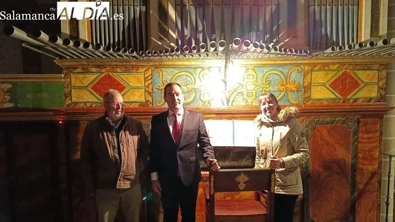 Alberto Iglesias ofreció un concierto en el órgano histórico de la iglesia de Lumbrales