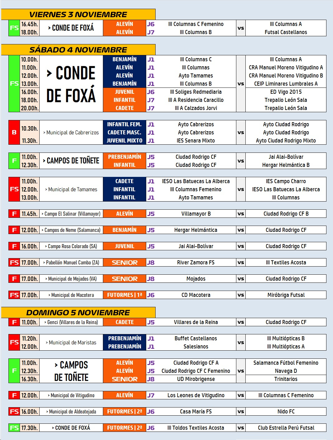 /AD/3-5NOV/ Llega el primer gran fin de semana de la temporada deportiva