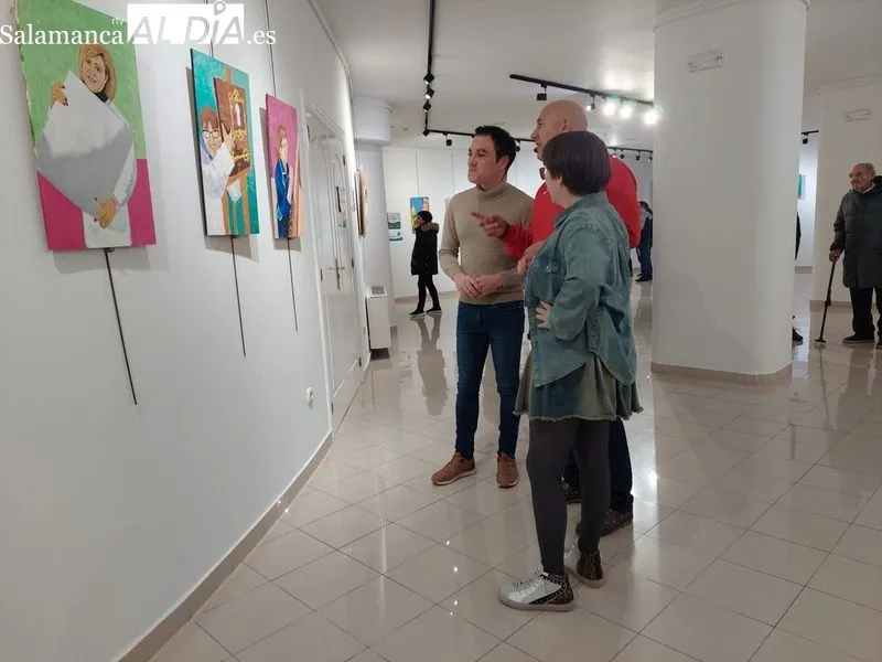 Inauguración de la exposición ‘Taller de artes plásticas y visuales’ de la Fundación Aviva en el Espacio Joven. Fotos: Berta Joven