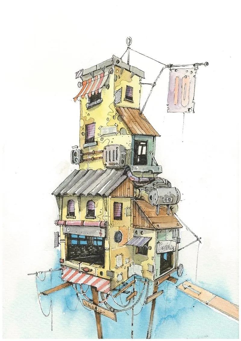Ilustraciones de David Díez que se van a exponer en la Galería Luis Méndez, en C/ Meléndez 8 de Salamanca