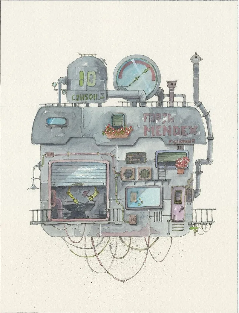 Ilustraciones de David Díez que se van a exponer en la Galería Luis Méndez, en C/ Meléndez 8 de Salamanca