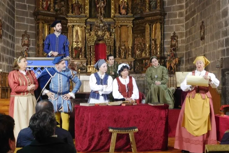 La obra ‘Buscando a Nebrija’ se representaba en Santiago de la Puebla