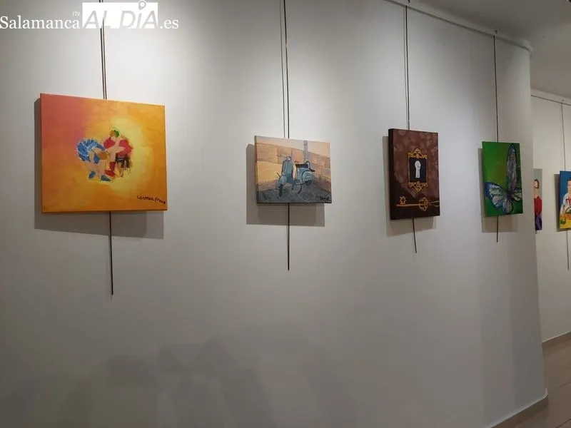 Inauguración de la exposición ‘Taller de artes plásticas y visuales’ de la Fundación Aviva en el Espacio Joven. Fotos: Berta Joven