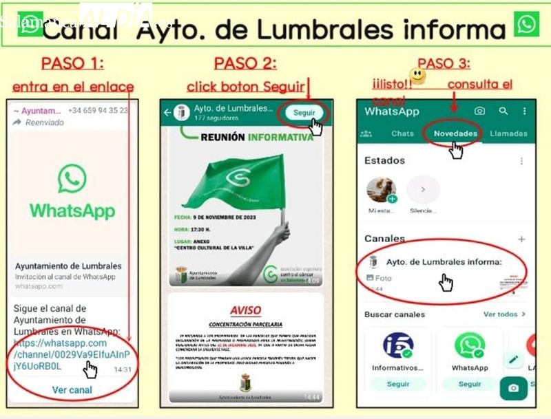 Foto 2 - El Ayuntamiento de Lumbrales abre un Canal de WhatsApp para acercar la información a los vecinos