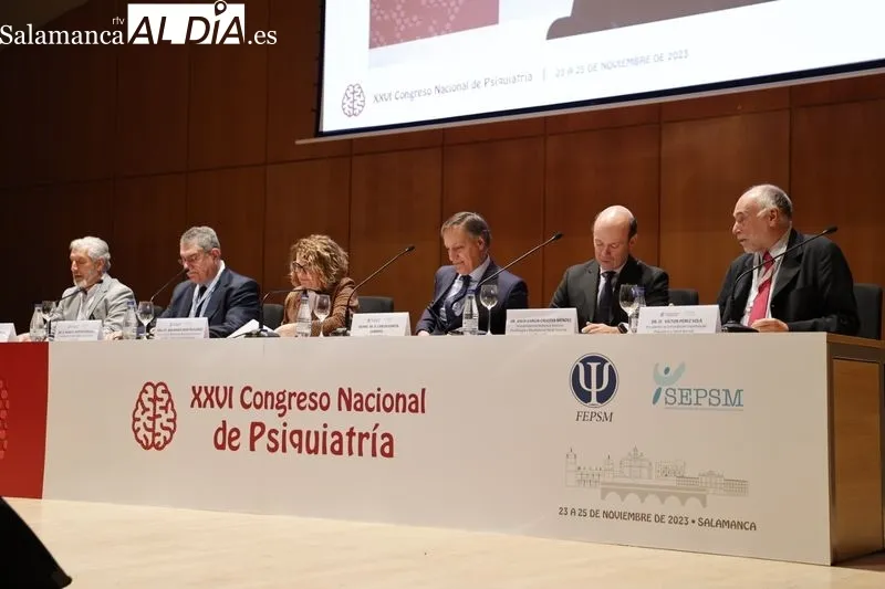 XXVI Congreso Nacional de Psiquiatría en Salamanca, que hoy ha visitado. Foto de David Sañudo