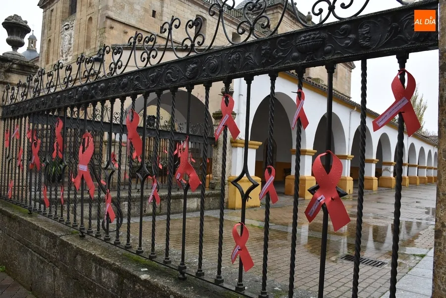 Foto 3 - Cruz Roja invita con 40 lazos rojos a reflexionar sobre el VIH coincidiendo con su D&iacute;a Mundial