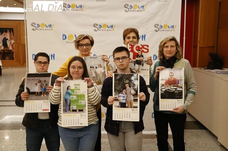 Presentación del calendario Down Salamanca en el Hotel IBB Recoletos Coco. Fotos: David Sañudo.