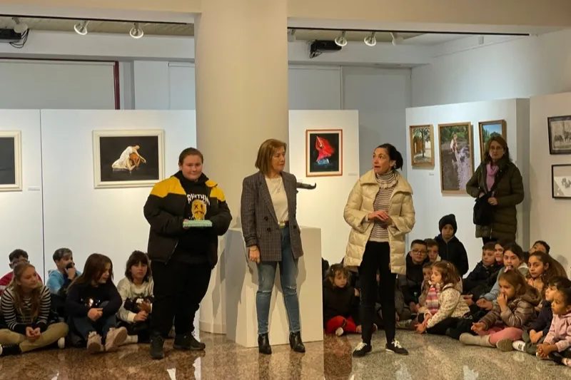 El colegio Severiano Montero visitaba su exposición en el CDS