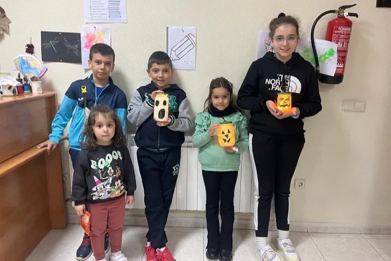 Villoria celebraba una original fiesta de Halloween