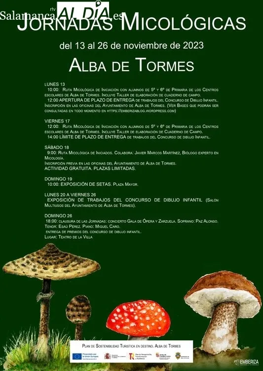 Foto 5 - Emberiza y al Ayuntamiento de Alba de Tormes inauguran las primeras Jornadas Micol&oacute;gicas