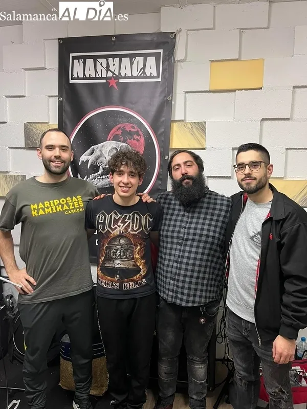 De izquierda a derecha, Edu Ayuso, Dani Sánchez, Dani Alonso y Miguel Ayuso, componentes de Narkada