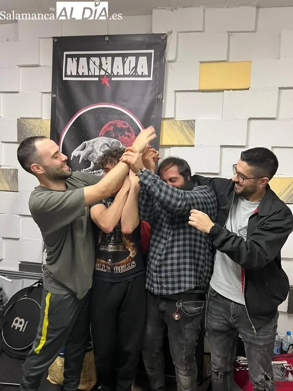 De izquierda a derecha, Edu Ayuso, Dani Sánchez, Dani Alonso y Miguel Ayuso, componentes de Narkada