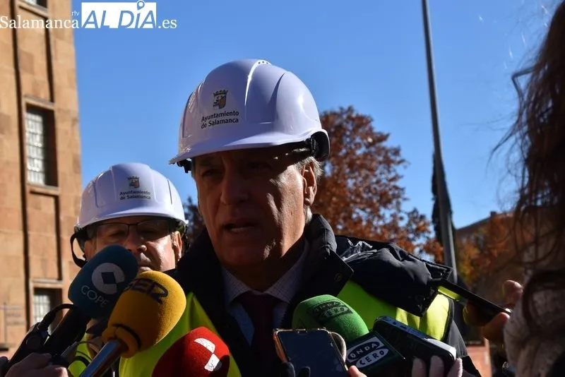 Obras de urbanización de la Carretera de Ledesma. Foto de Vanesa Martins