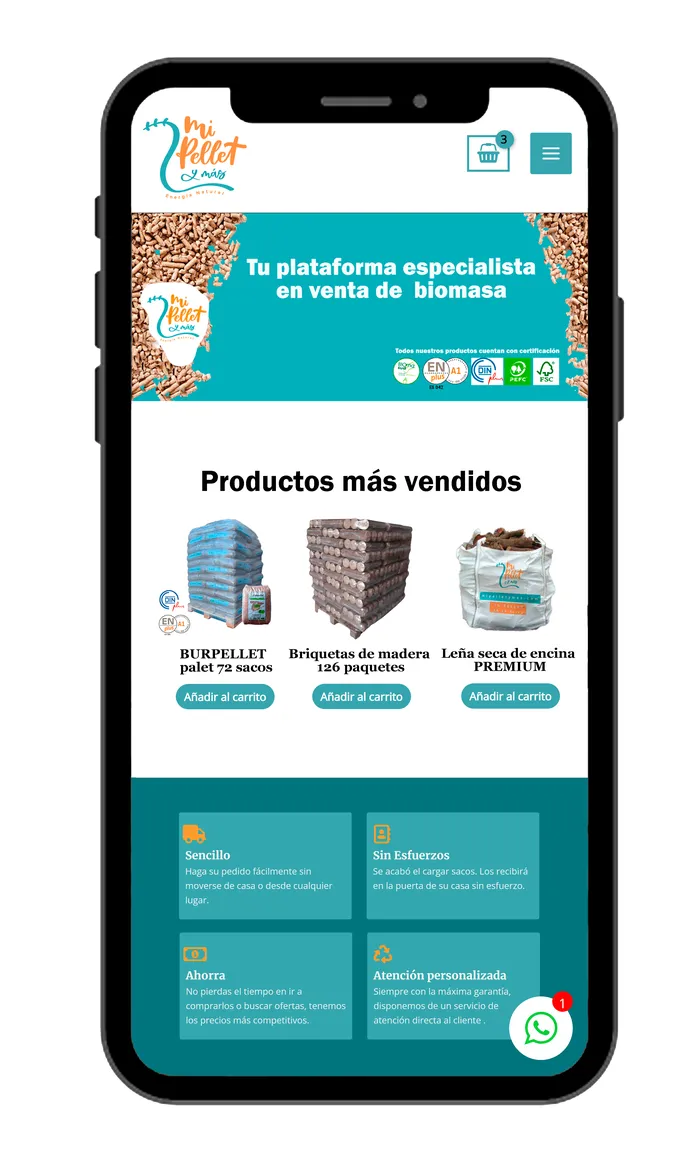 Foto 2 - Mipelletymas.com, tu plataforma especialista en venta de biomasa